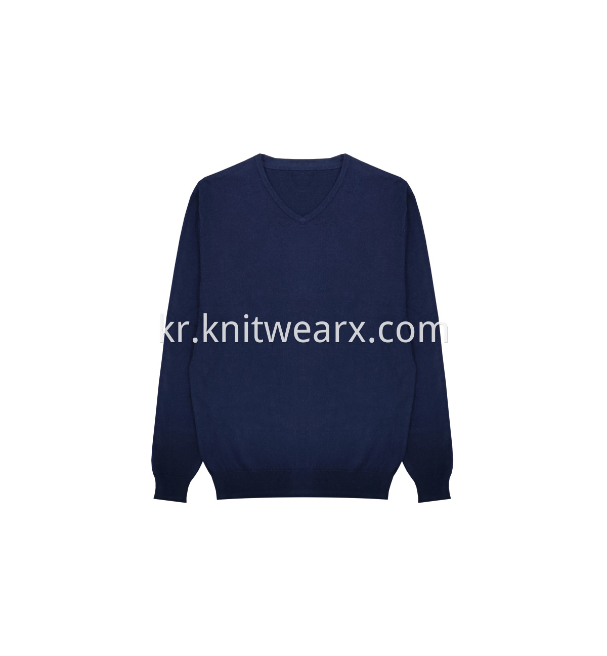 Men's Knitted Cotton Wool V-neck Pullover